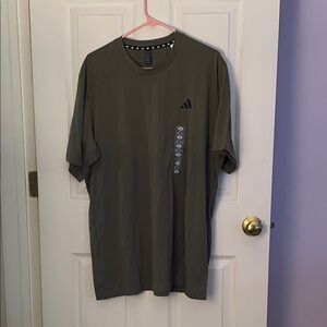 Adidas Men's Dark Green Short Sleeve Tee